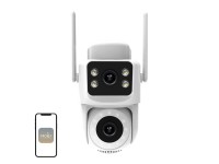C�mera IP Wi-Fi de lente dupla MOES WCM-Q29 de 8MP