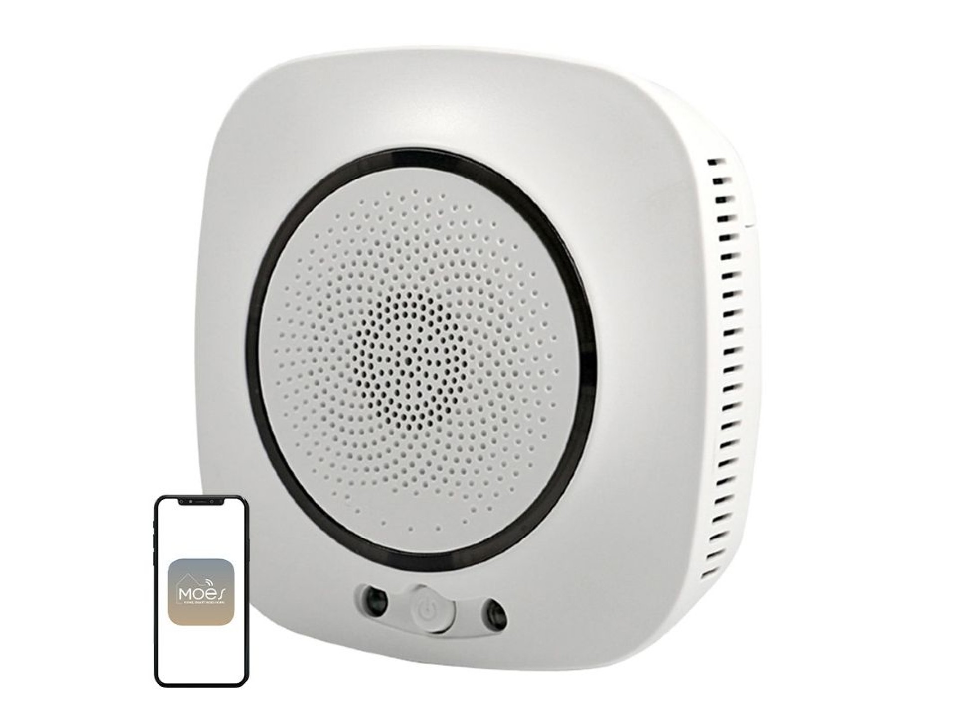 Detector de monóxido de carbono MOES WSS-CO com Wi-Fi