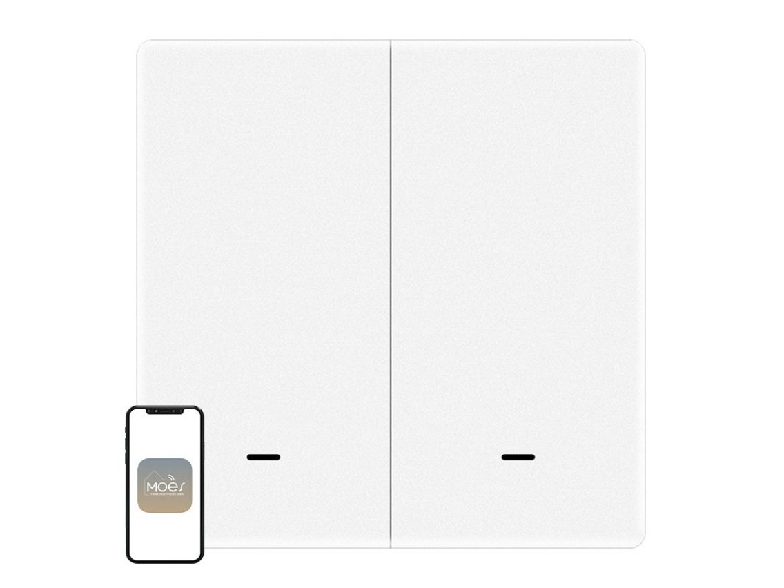 Interruptor de escena de 2 botones ZigBee MOES ZT-B-EU2