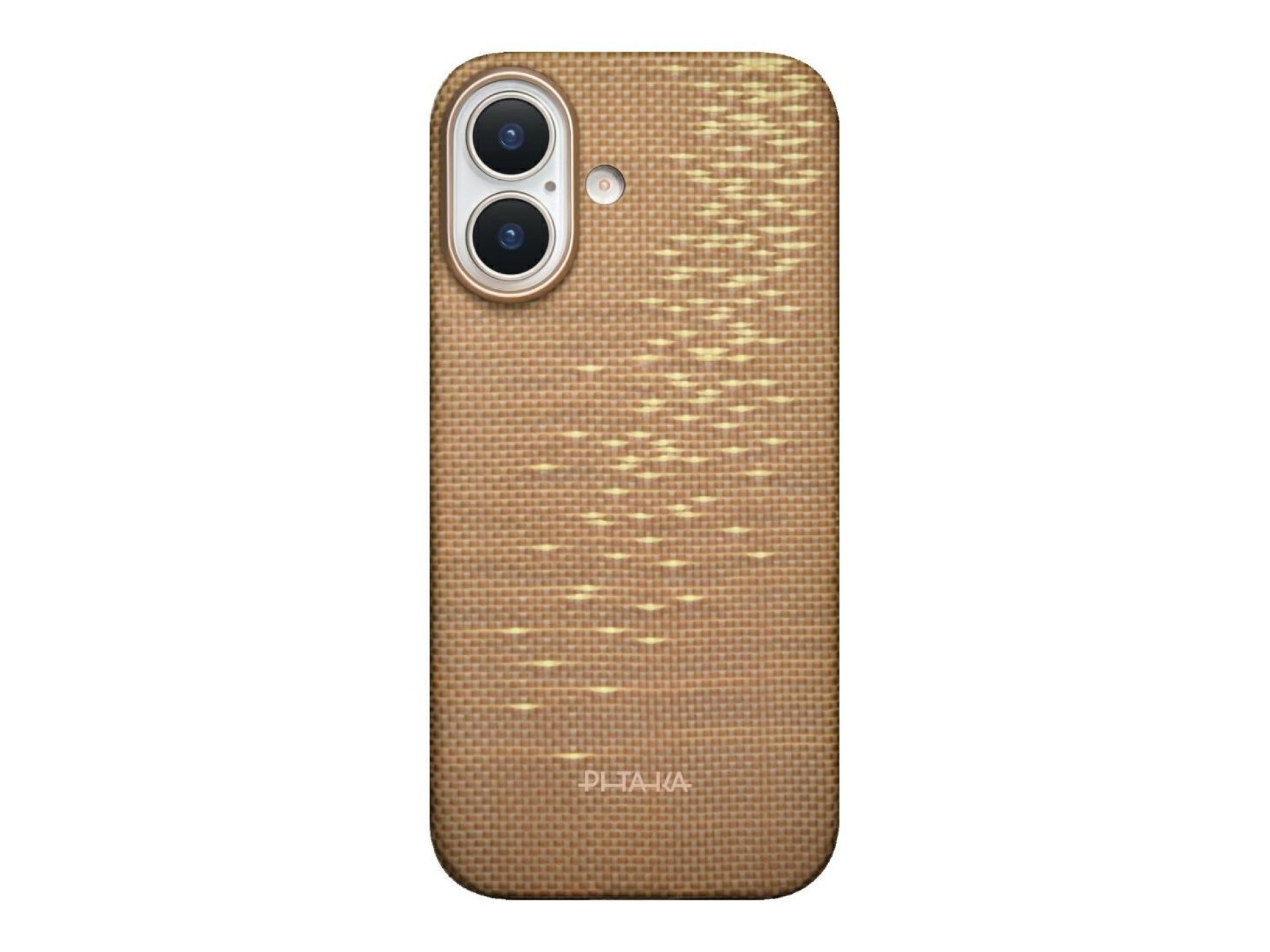 Funda PITAKA Ultra-Slim MagSafe para iPhone 17 color dorado brillante