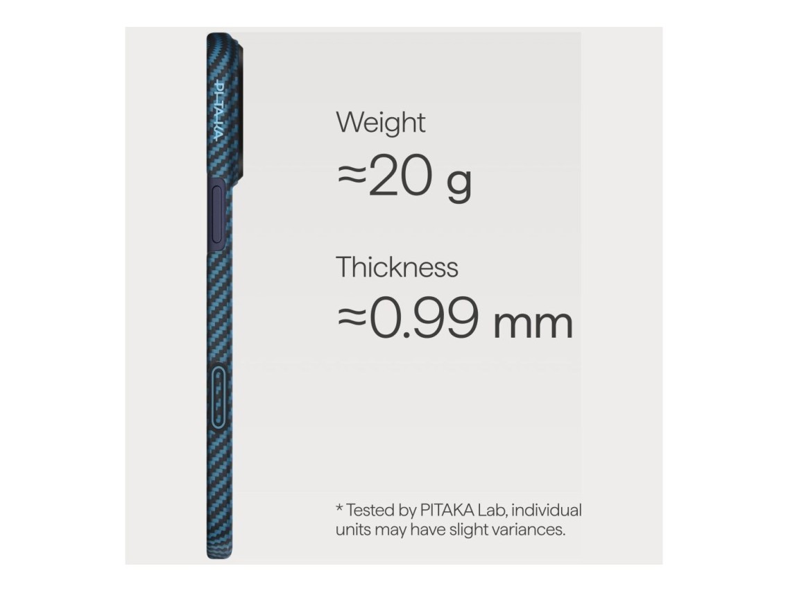 Case PITAKA Ultra-Slim MagSafe for iPhone 17 Pro black blue