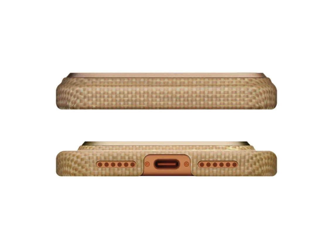 Case PITAKA Ultra-Slim MagSafe for iPhone 17 Pro golden glint
