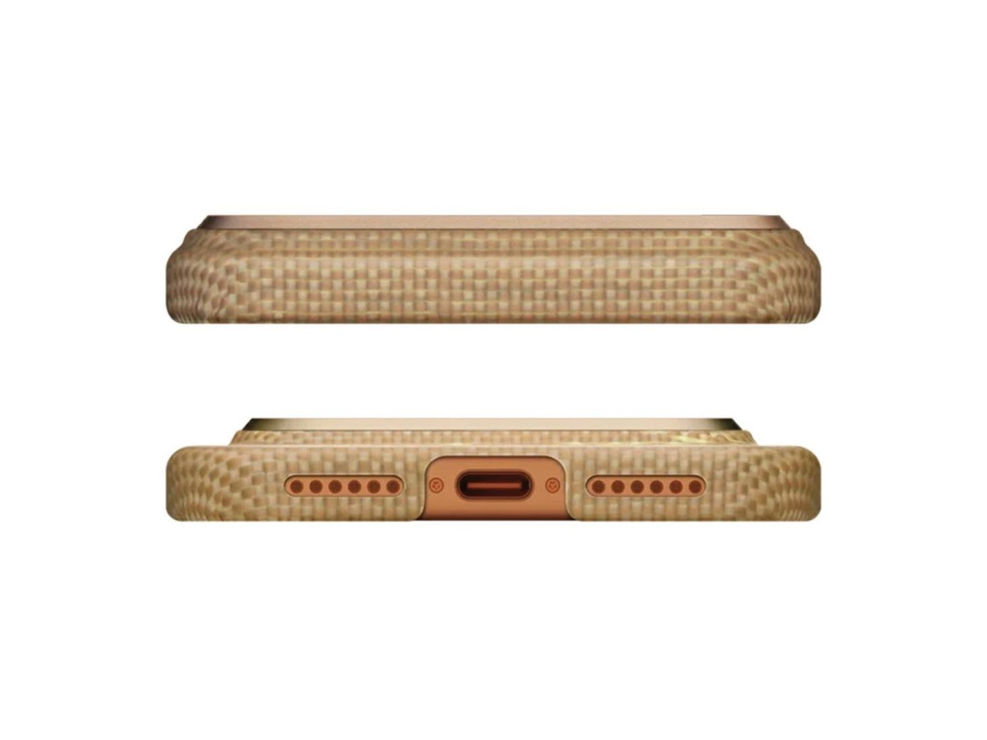 Funda PITAKA Ultra-Slim MagSafe para iPhone 17 Pro Max, color dorado brillante