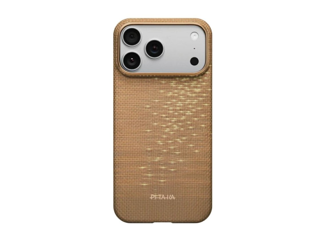 Case PITAKA Ultra-Slim MagSafe for iPhone 17 Pro golden glint
