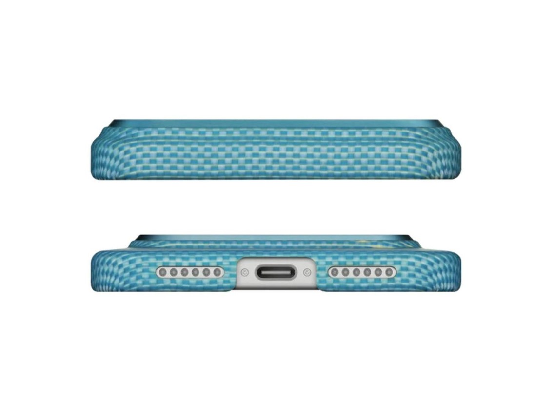 Funda PITAKA Ultra-Slim MagSafe para iPhone 17 Pro azul lúcido