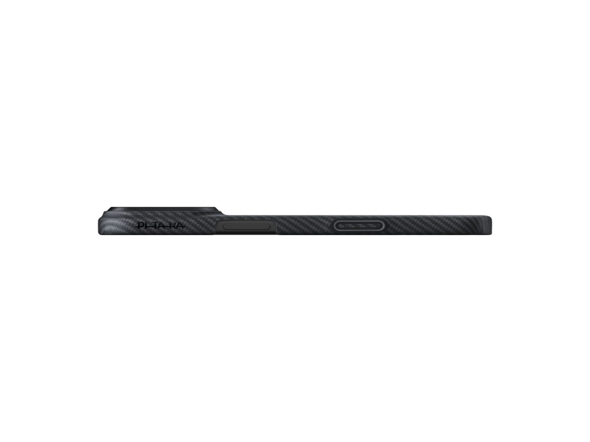 Capa PITAKA Ultra-Fina MagSafe para iPhone 17 Pro preta e cinza