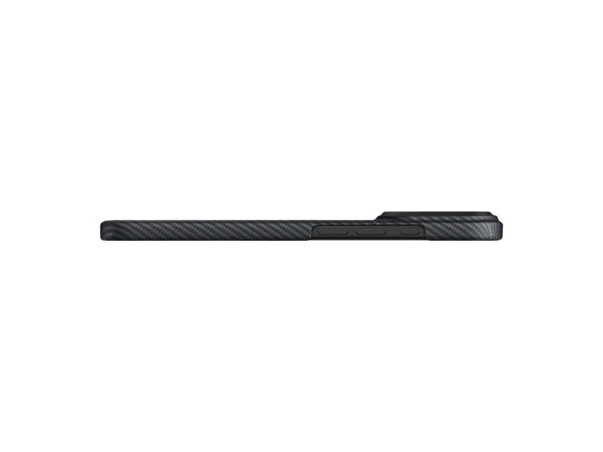 Capa PITAKA Ultra-Fina MagSafe para iPhone 17 Pro preta e cinza
