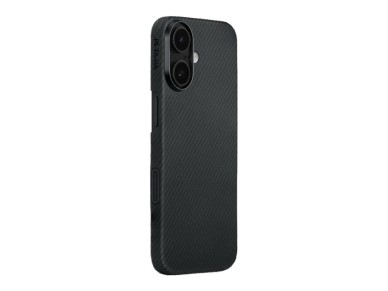 Funda PITAKA Ultra-Slim MagSafe para iPhone 17, color negro y gris.