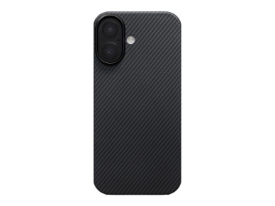 Funda PITAKA Ultra-Slim MagSafe para iPhone 17, color negro y gris.