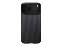 Capa PITAKA Ultra-Fina MagSafe para iPhone 17 Pro preta e cinza Capa PITAKA Ultra-Fina MagSafe para iPhone 17 Pro preta e cinza