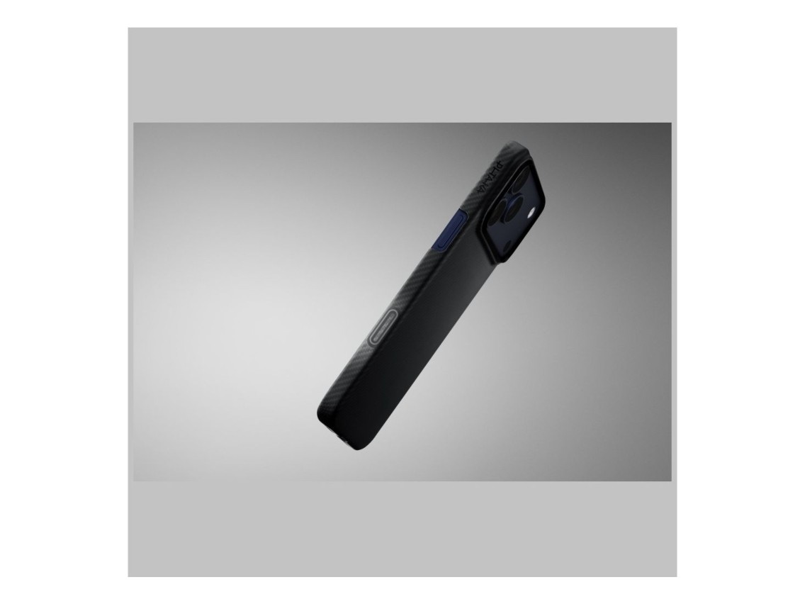 Funda PITAKA Ultra-Slim MagSafe para iPhone 17 Pro Max, color negro y gris.