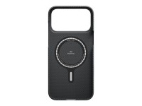 Funda PITAKA Ultra-Slim MagSafe para iPhone 17 Pro Max, color negro y gris.