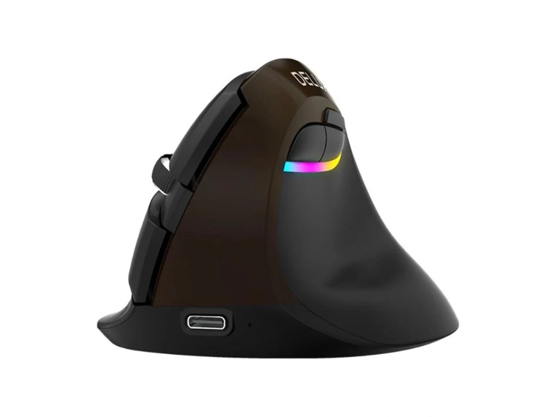 Delux M618Mini Gold Ergonomic Mouse (USB / Bluetooth / 2.4G)