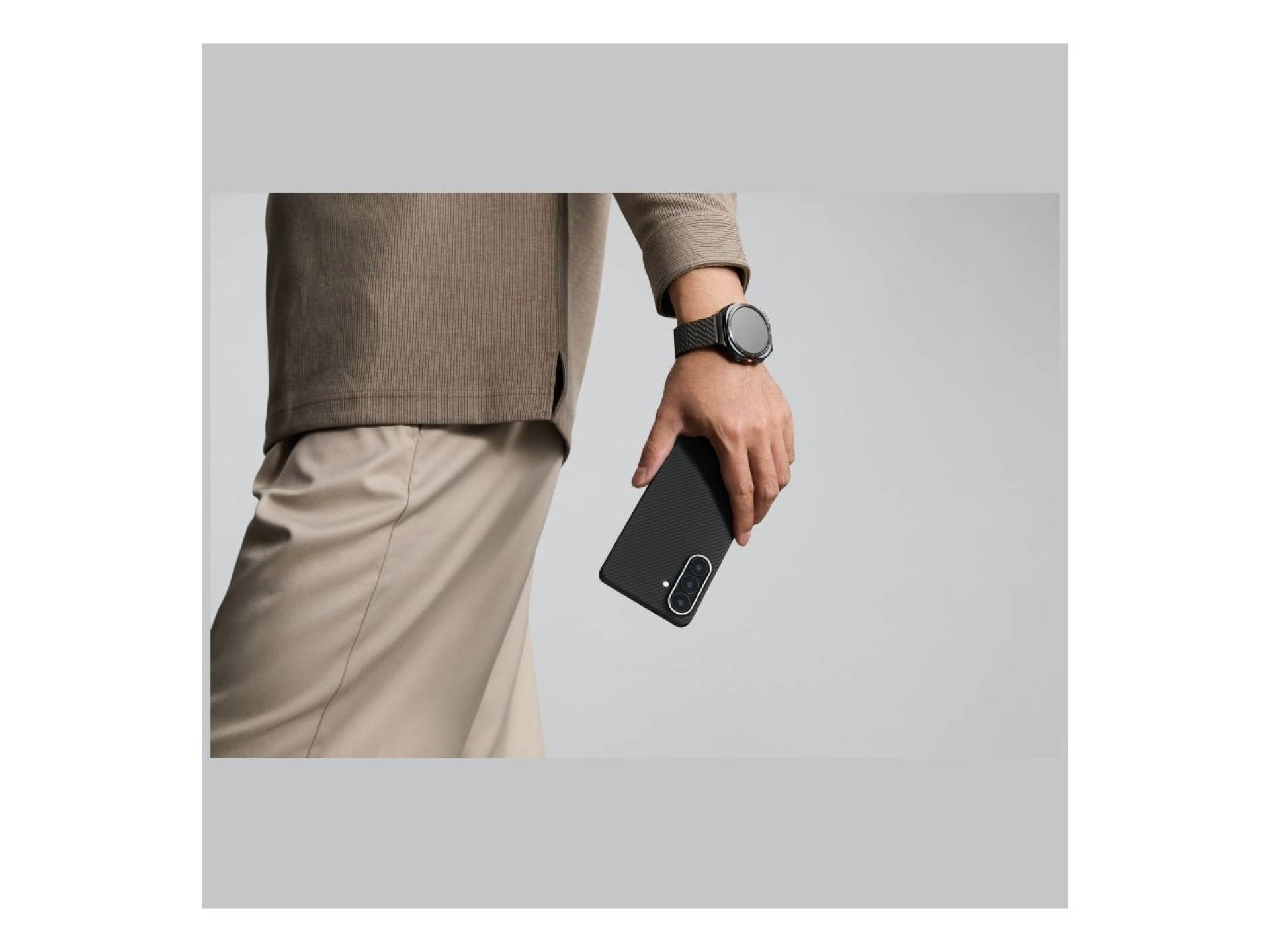 PITAKA Edge Case MagSafe case for Samsung Galaxy S26 black-grey