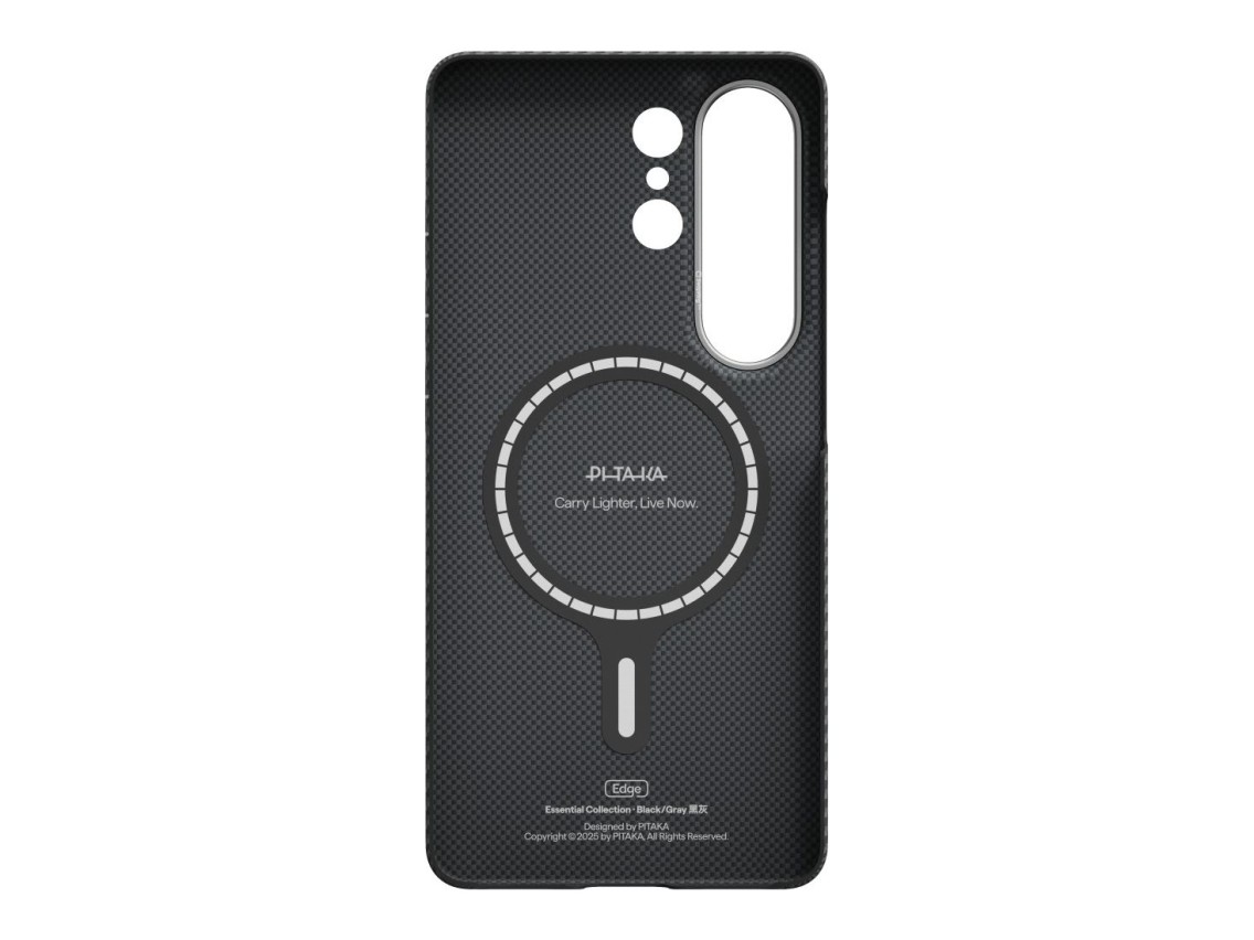 Case PITAKA Edge Case MagSafe for Samsung Galaxy S26 Ultra Black/Grey Twill