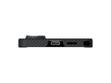 Capa PITAKA Edge MagSafe para Samsung Galaxy S26 Ultra, preta/cinza sarjada