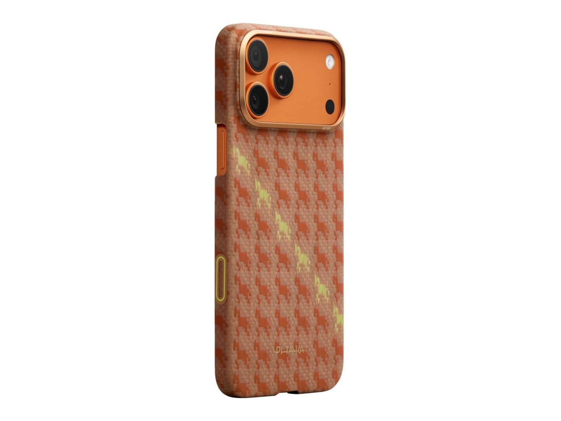 Case PITAKA Happiness Rides Edge Case MagSafe for iPhone 17 Pro amber