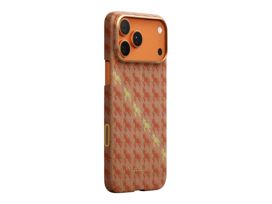 Case PITAKA Happiness Rides Edge Case MagSafe for iPhone 17 Pro amber