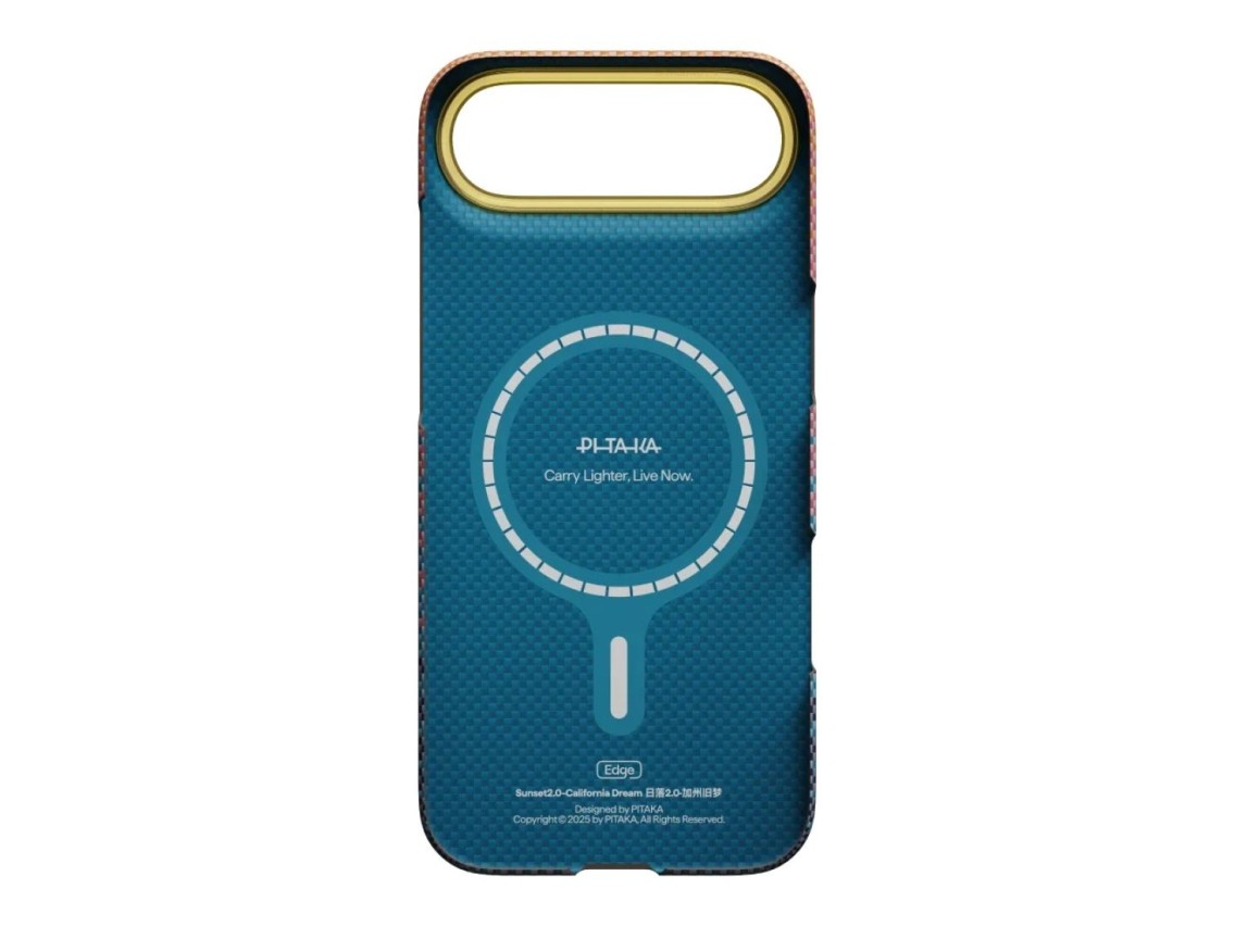 Capa PITAKA Edge Case California Dream 05 para iPhone Air pôr do sol
