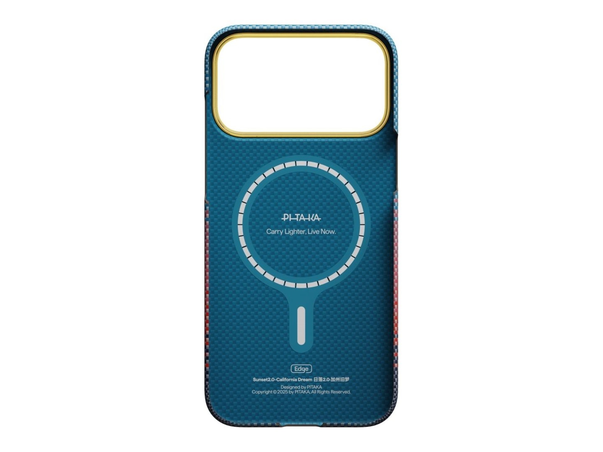 Case PITAKA Edge Case California Dream 03 for iPhone 17 Pro sunset