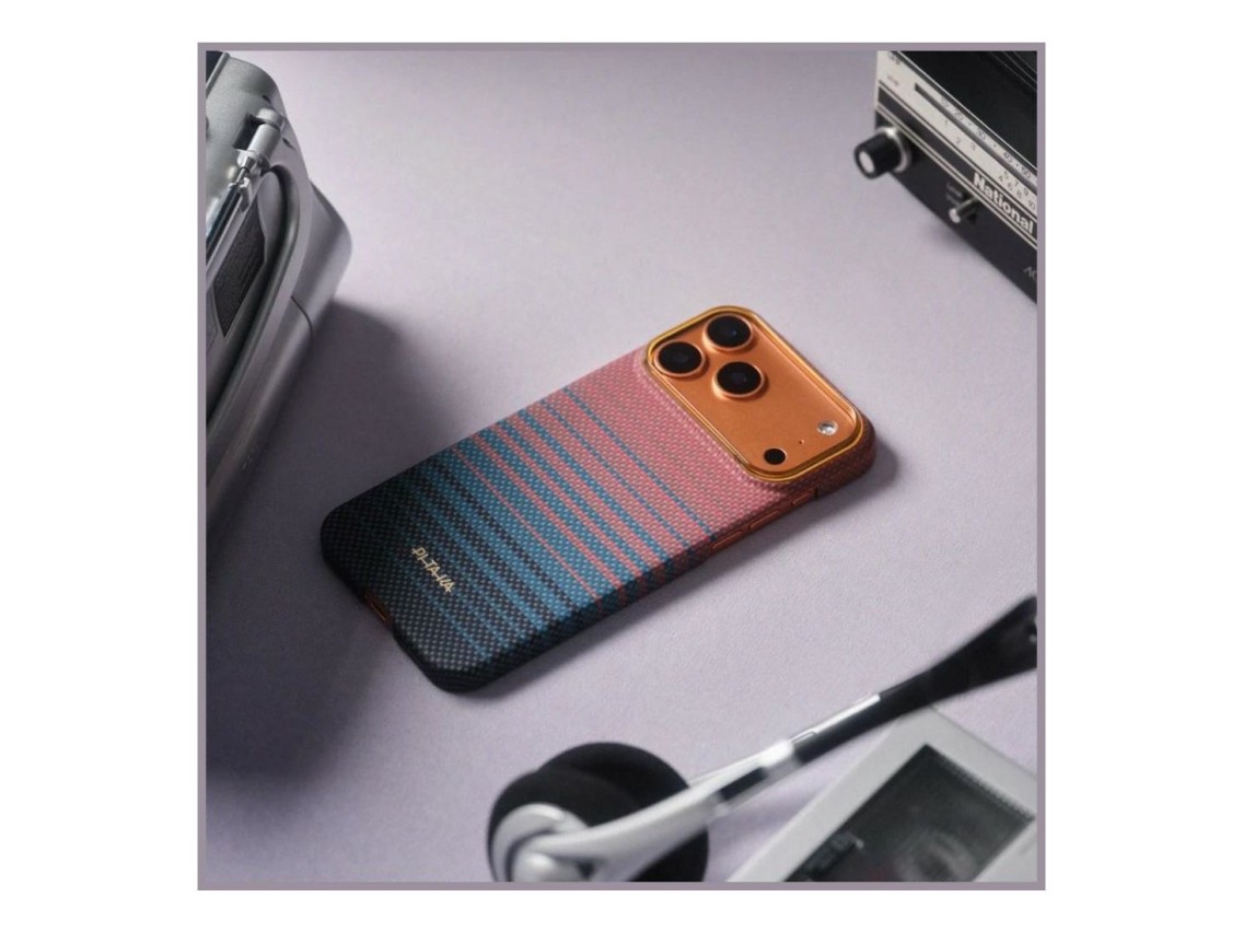Capa PITAKA Edge Case California Dream 05 para iPhone 17 Pro pôr do sol