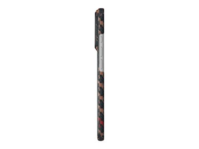 Capa PITAKA Edge Case Happiness Rides In para iPhone 17 Pro Max ebon kylin