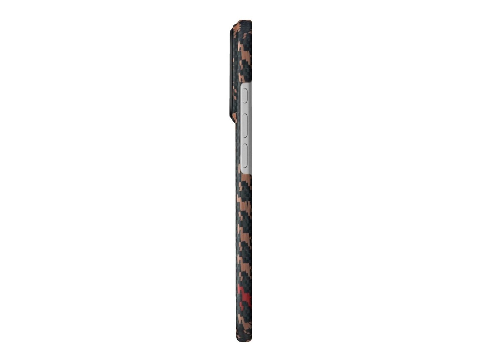 Capa PITAKA Edge Case Happiness Rides In para iPhone 17 Pro Max ebon kylin