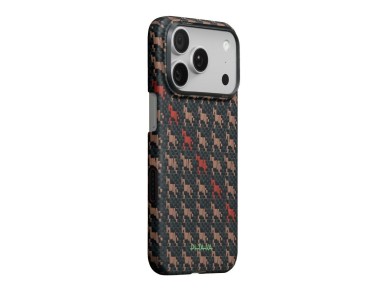 Capa PITAKA Edge Case Happiness Rides In para iPhone 17 Pro ebon kylin