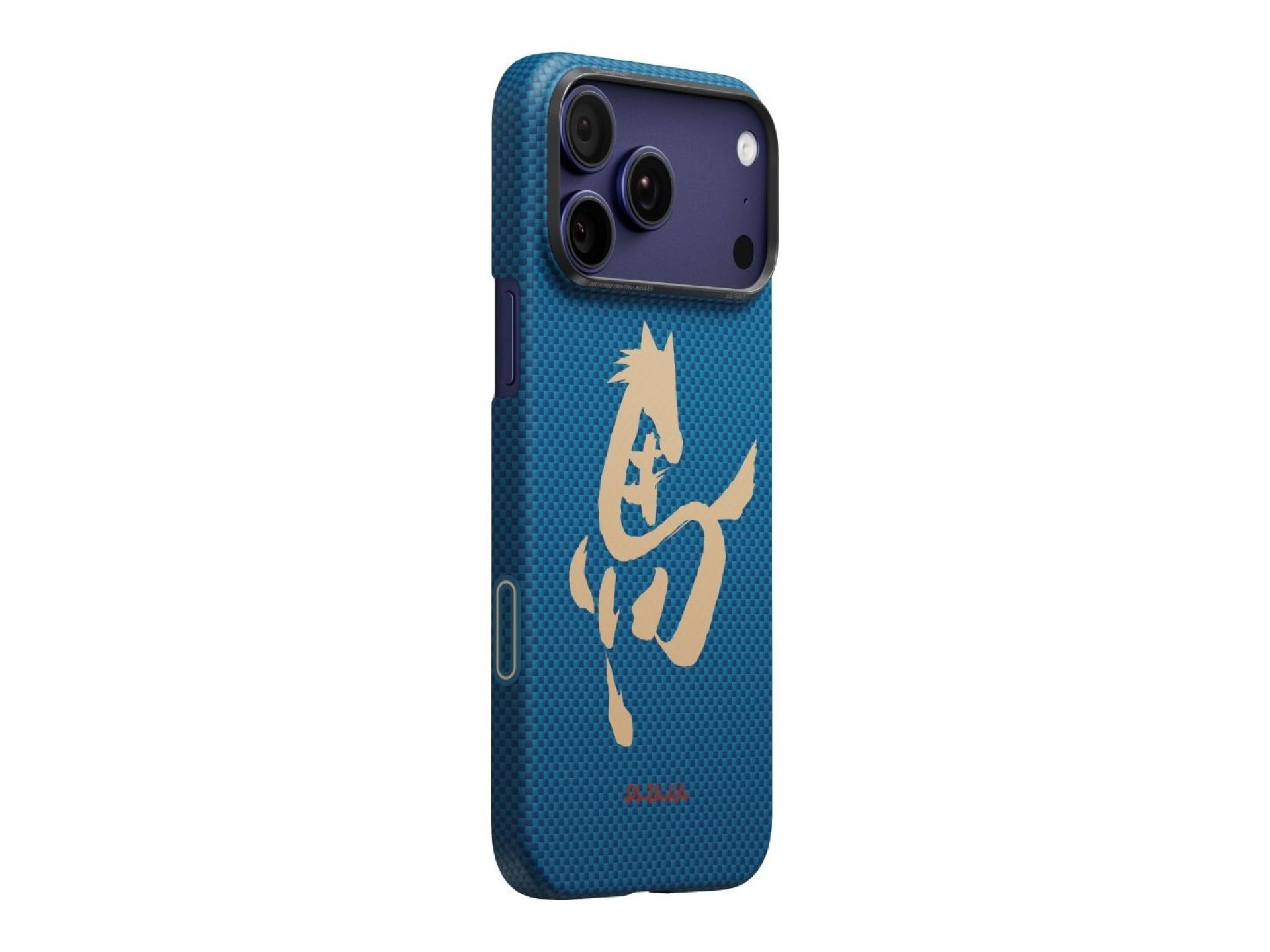 Case PITAKA Edge Case Ink Horse Painting for iPhone 17 Pro azure green