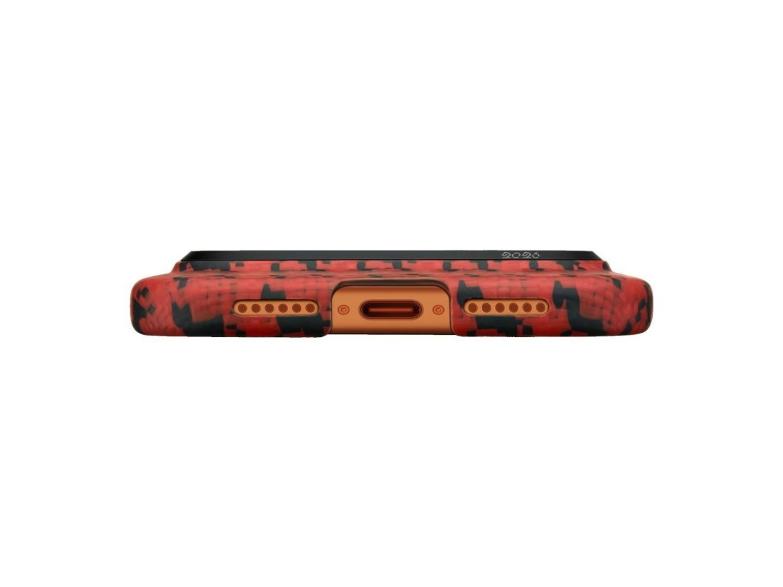 Case PITAKA Edge Case Happiness Rides In for iPhone 17 Pro cinnabar steed