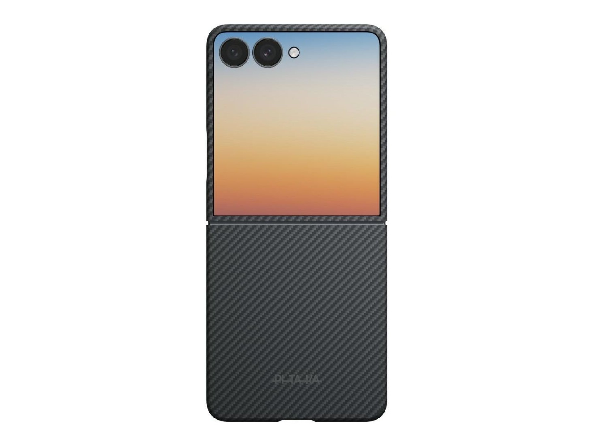 Capa PITAKA Edge para Samsung Galaxy Z Flip8 preta e cinza