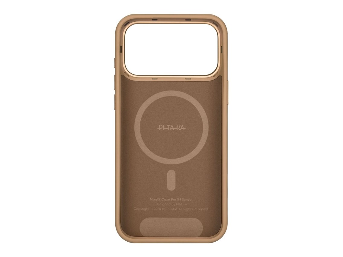 Funda PITAKA Aramid UltraGuard Moonrise MagSafe para iPhone 17 Pro puesta de sol