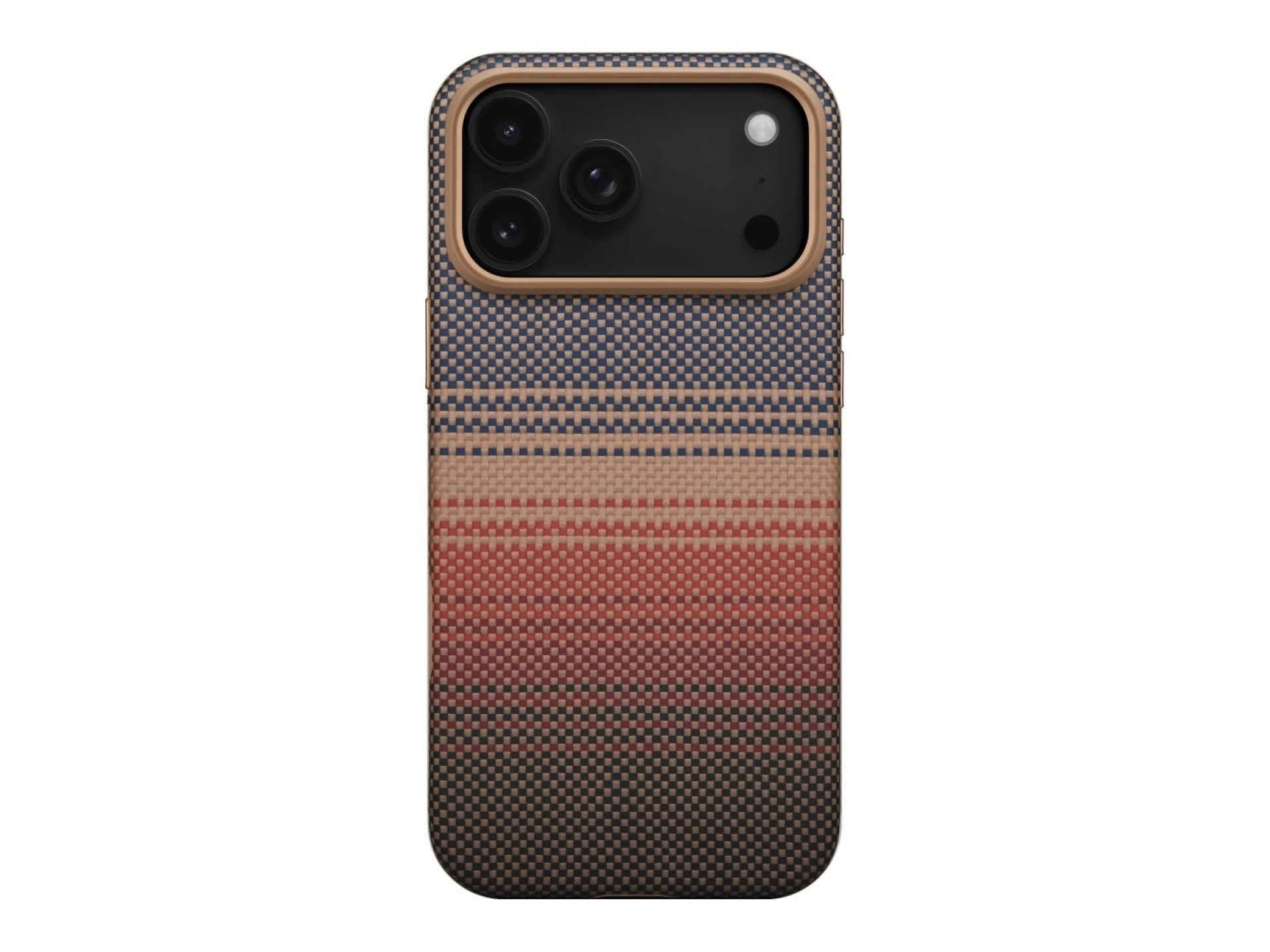 Capa PITAKA Aramid UltraGuard Moonrise MagSafe para iPhone 17 Pro pôr do sol