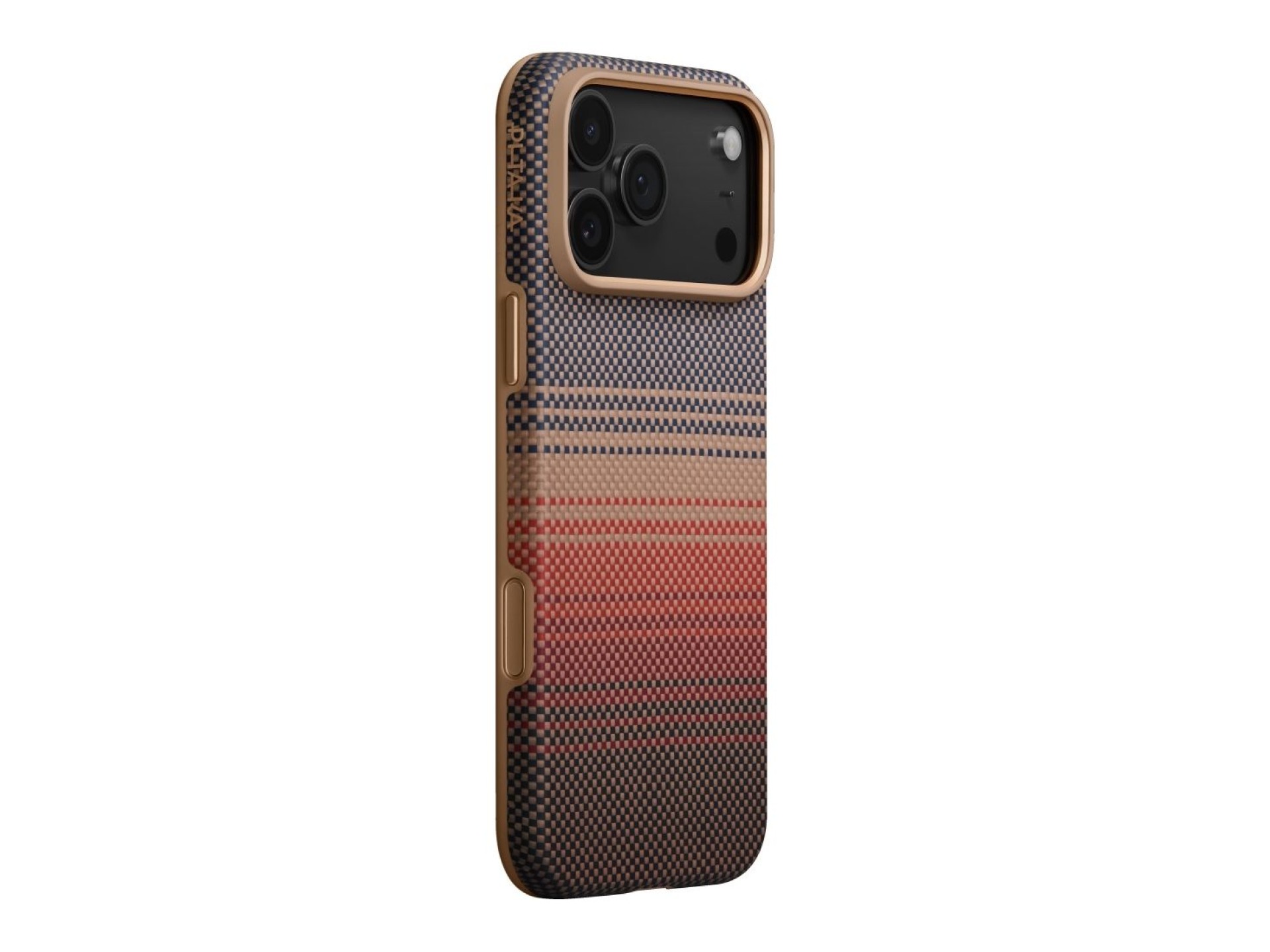 Capa PITAKA Aramid UltraGuard Moonrise MagSafe para iPhone 17 Pro pôr do sol