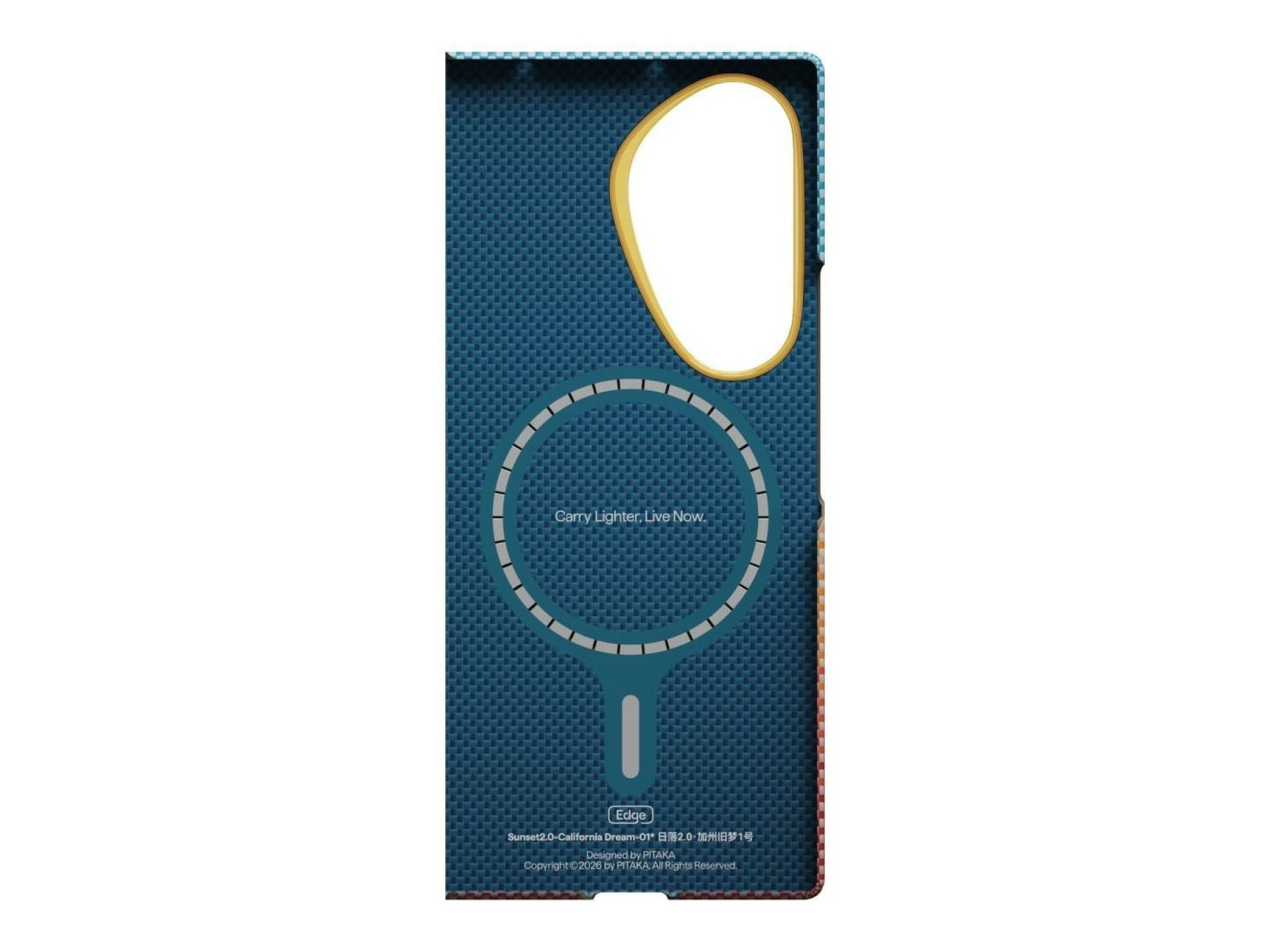 Case PITAKA California Dream 01 Edge Case for Samsung Galaxy Z Fold8 Ultra sunset