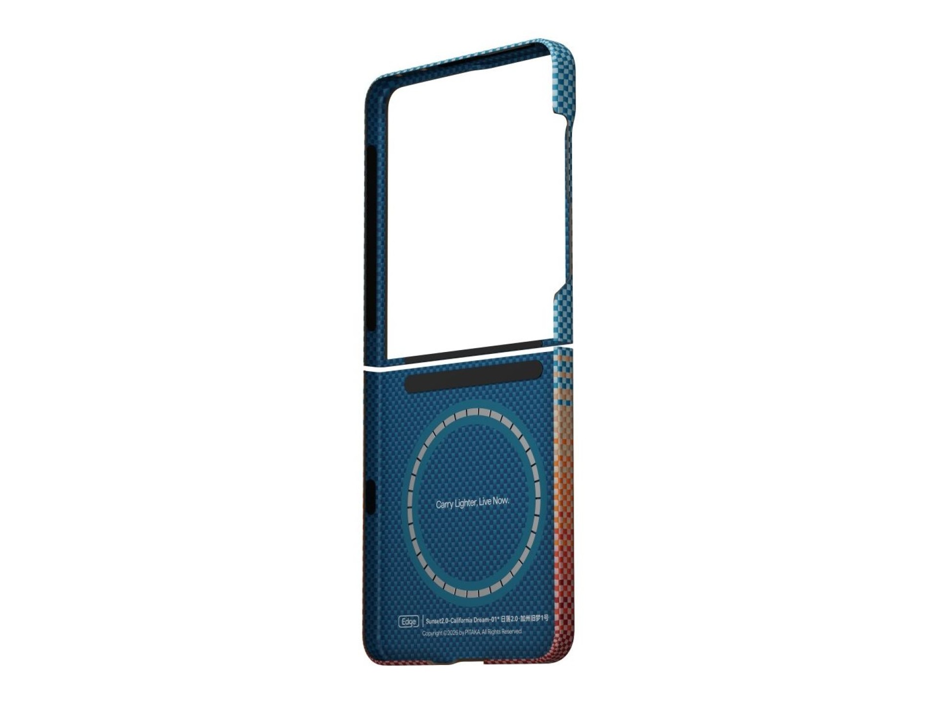 Case PITAKA California Dream 01 Edge Case for Samsung Galaxy Z Flip8 sunset