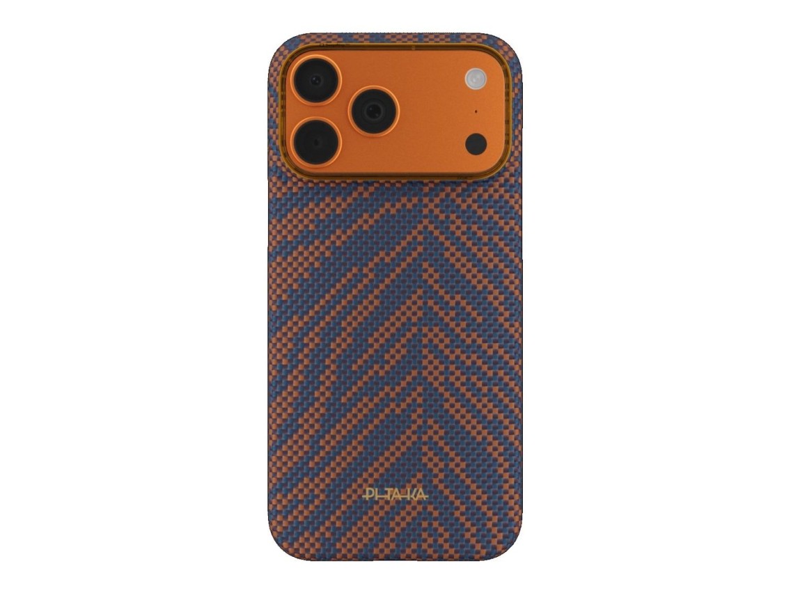 Case PITAKA Edge Case Etui Breath of Veins for iPhone 17 Pro burning orange