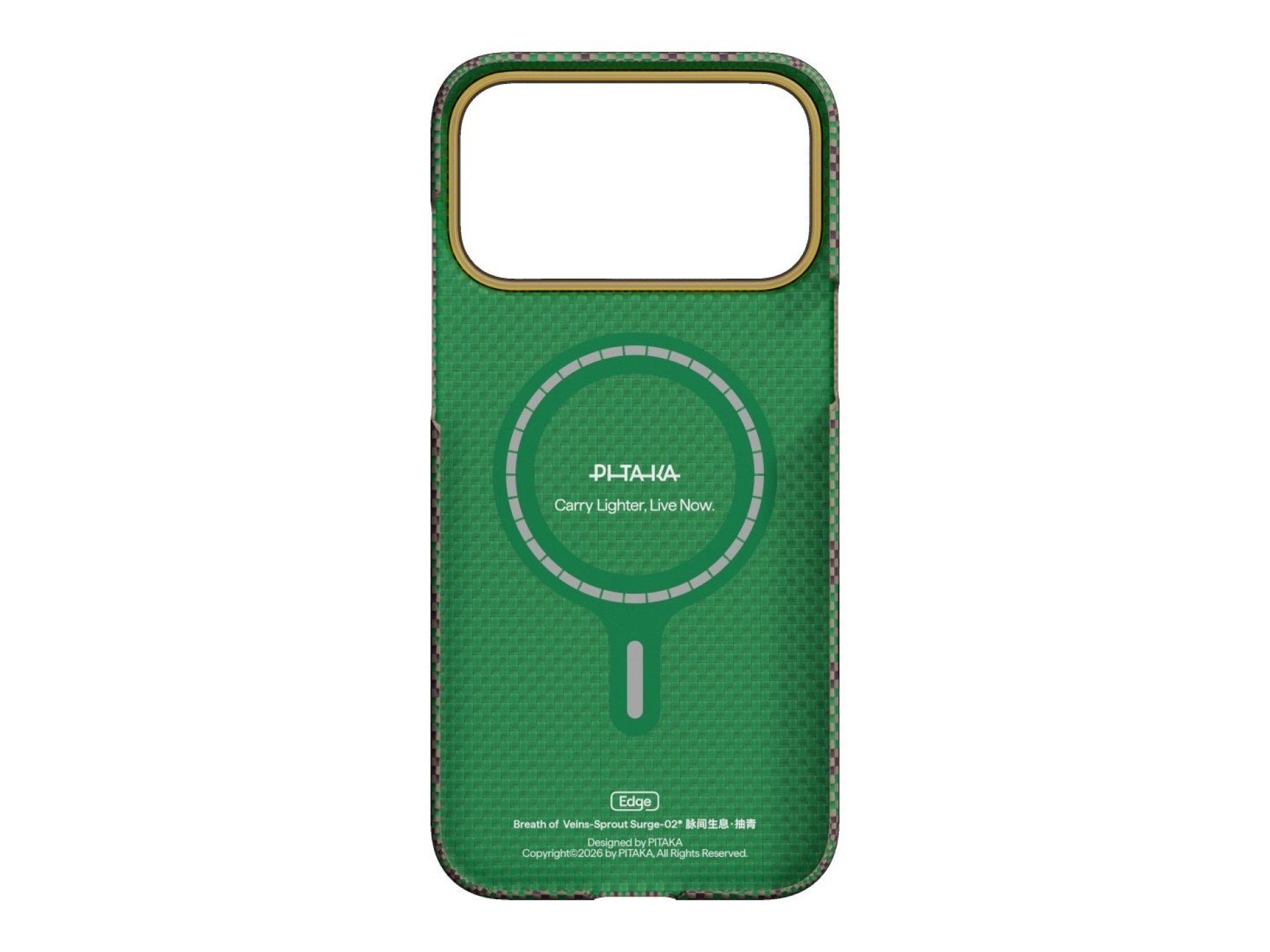 Case PITAKA Edge Case Etui Breath of Veins for iPhone 17 Pro sprout surge