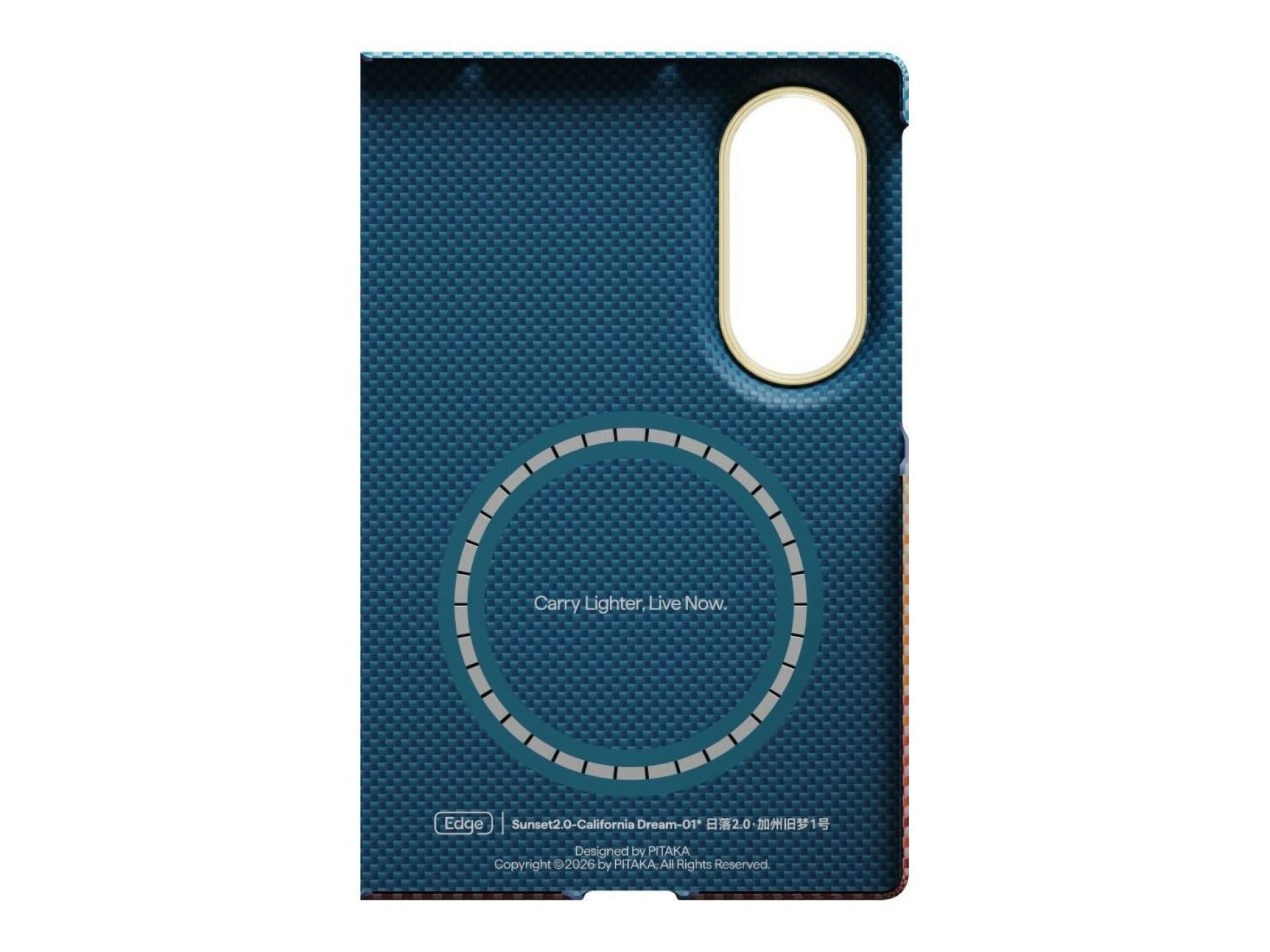 Capa PITAKA California Dream 01 Edge para Samsung Galaxy Z Fold8 pôr do sol