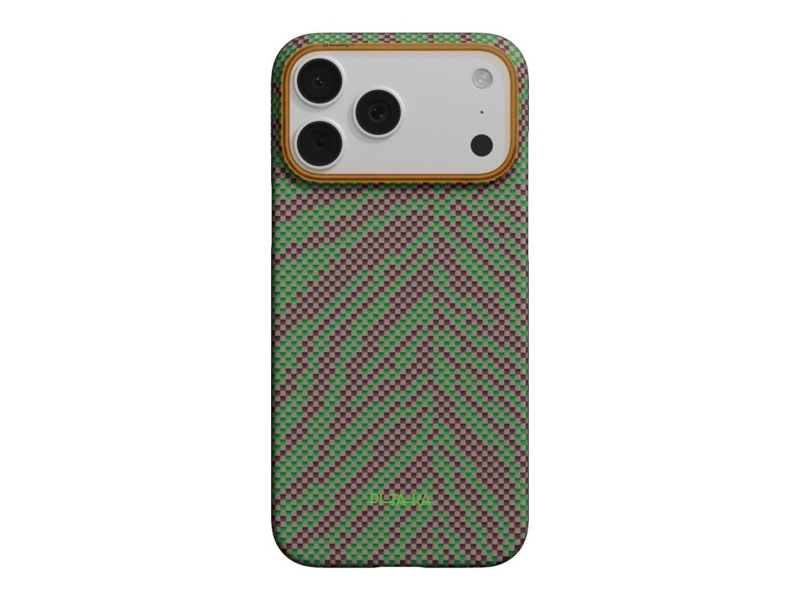 Capa PITAKA Edge Case Etui Breath of Veins para iPhone 17 Pro Max sprout surge