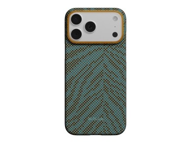Case PITAKA Edge Case Etui Breath of     Veins for iPhone 17 Pro dive green
