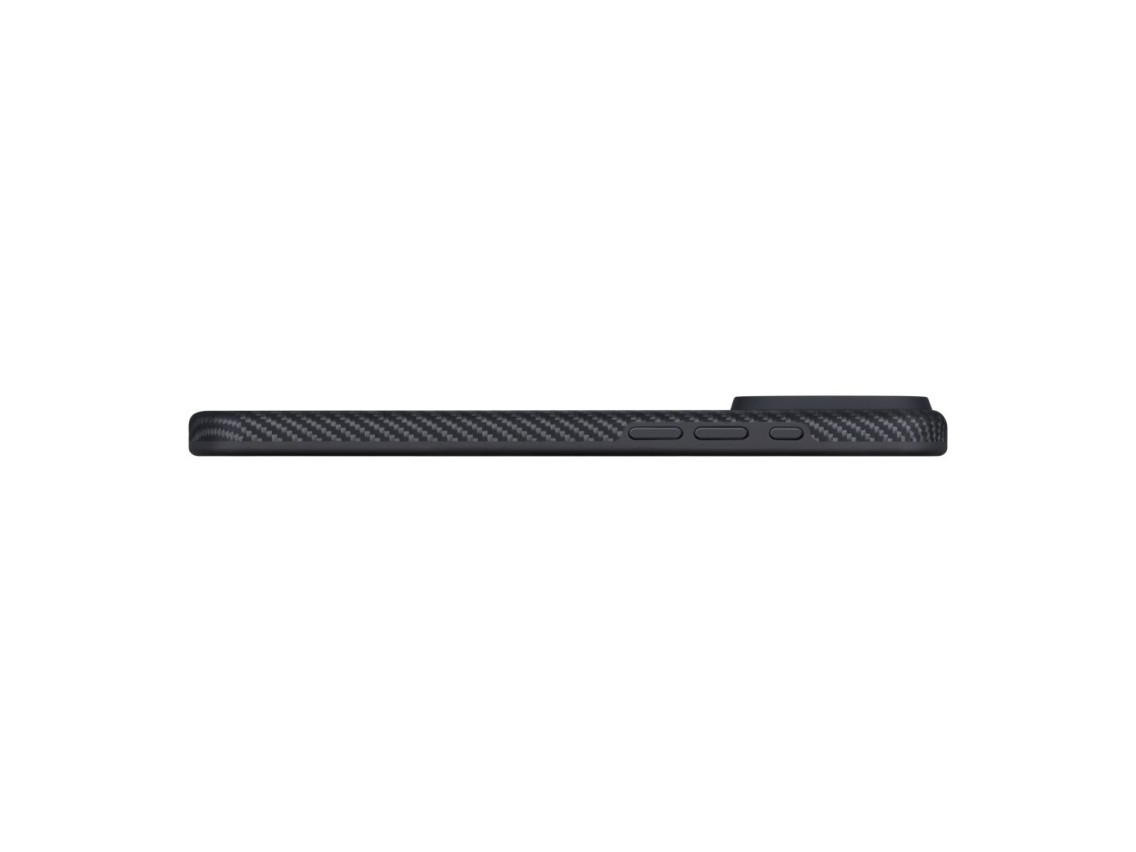 Capa PITAKA Aramid UltraGuard MagSafe para iPhone 17 Pro Max preta cinza