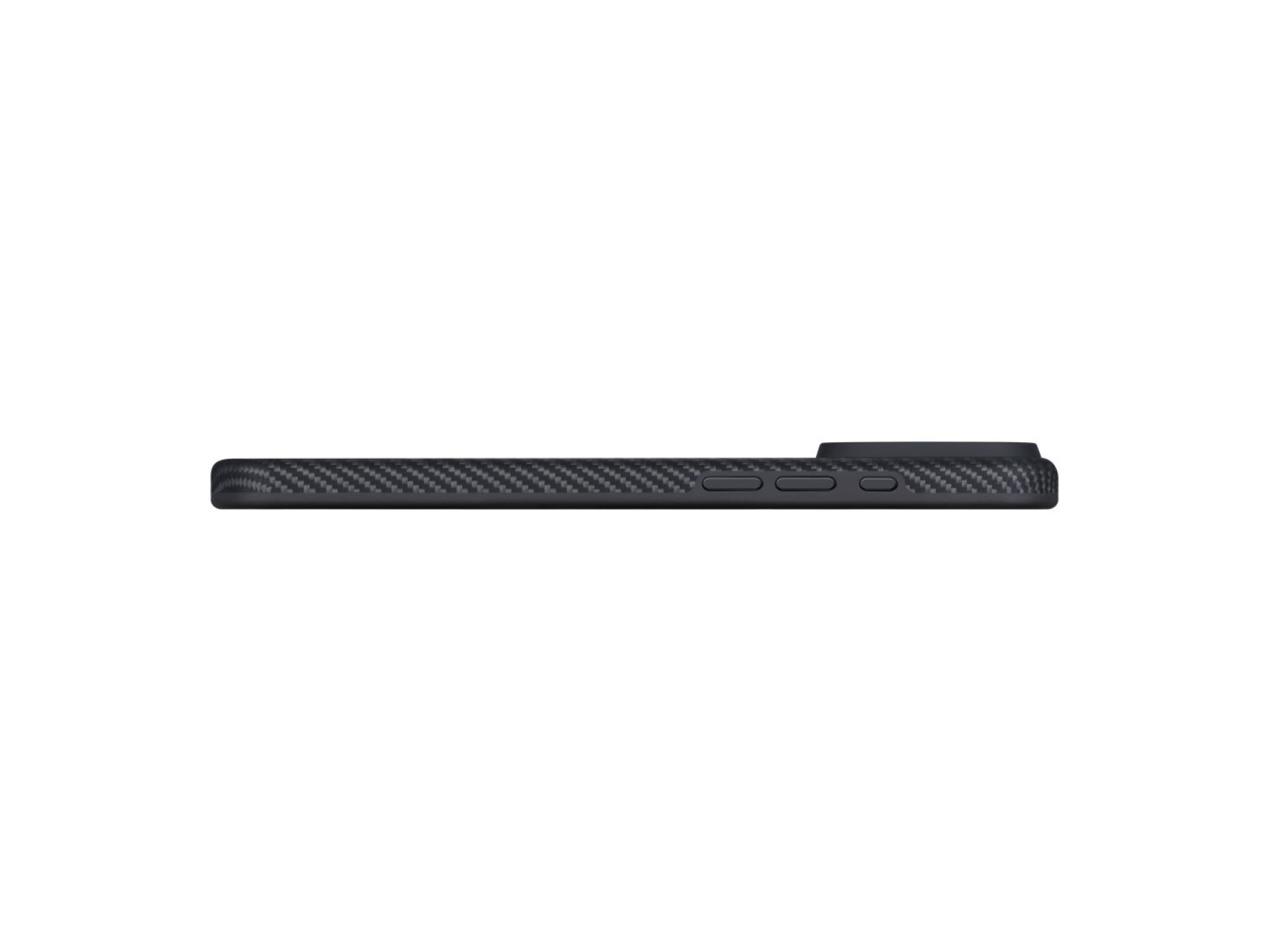 Capa PITAKA Aramid UltraGuard MagSafe para iPhone 17 Pro Max preta cinza