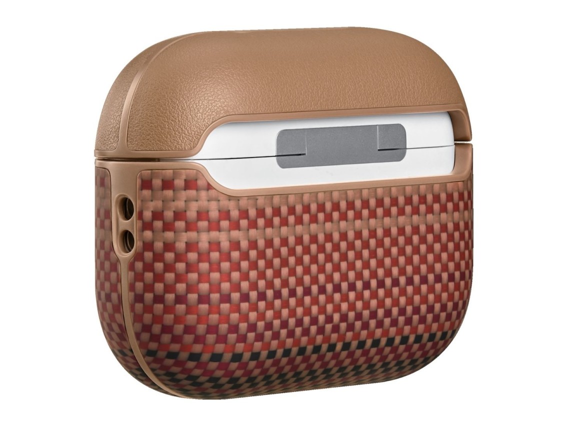 Funda PITAKA de fibra de aramida para AirPods Pro 3 Sunrise