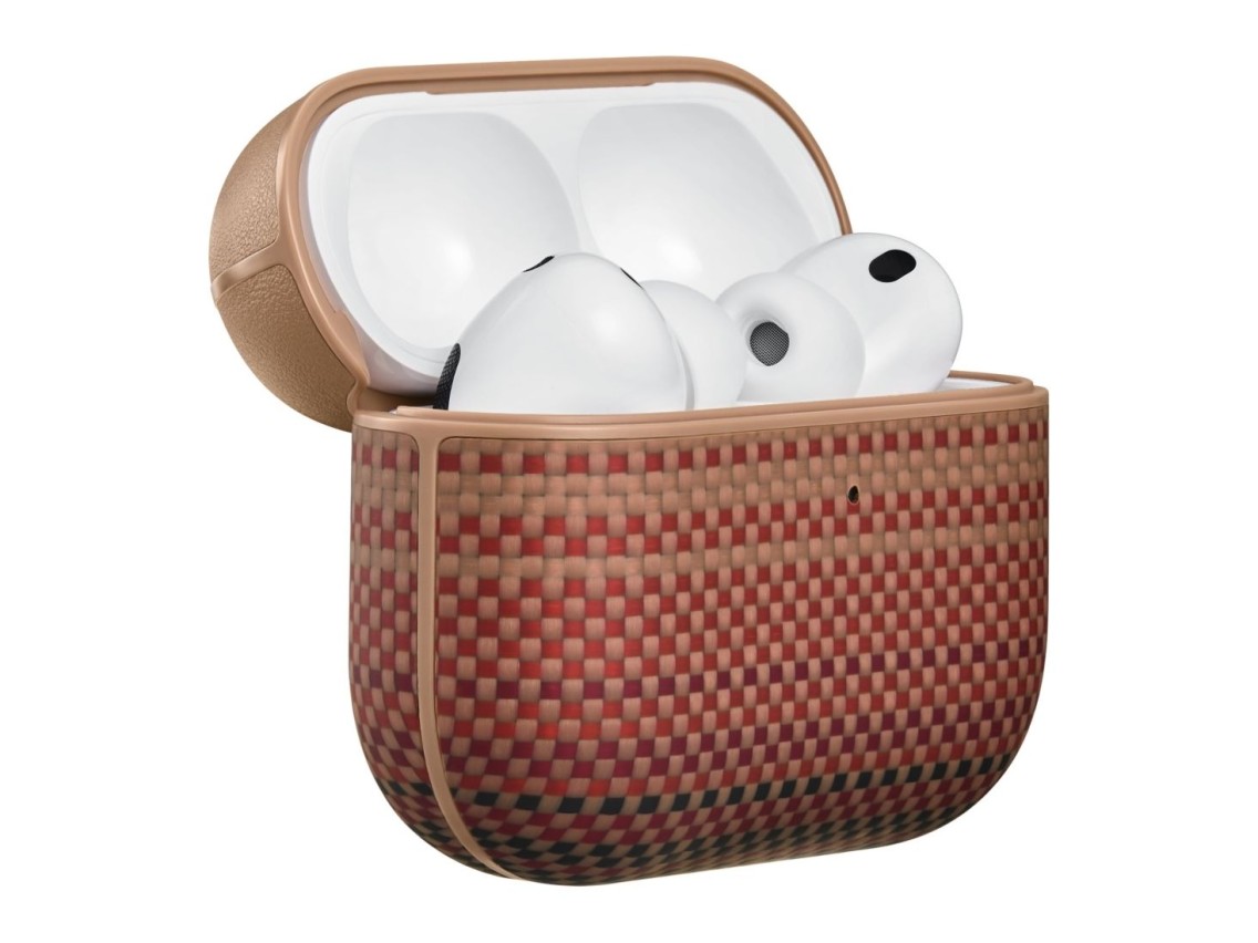 Funda PITAKA de fibra de aramida para AirPods Pro 3 Sunrise