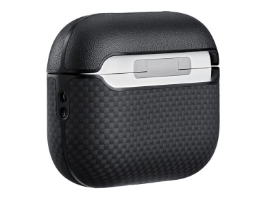 Case PITAKA Aramid Fiber for AirPods Pro 3 black-grey Case PITAKA Aramid Fiber for AirPods Pro 3 black-grey