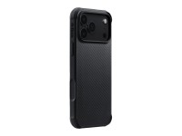 Capa PITAKA Aramid ProGuard para iPhone 17 Pro preta e cinza Capa PITAKA Aramid ProGuard para iPhone 17 Pro preta e cinza