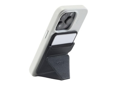 Moft Movas Snap-On MagSafe Magnetic Wallet and Phone Stand black