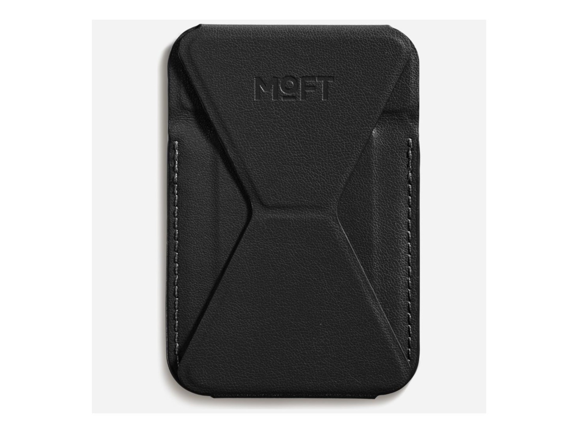 Cartera magnética y soporte para teléfono Moft Movas Snap-On MagSafe negra