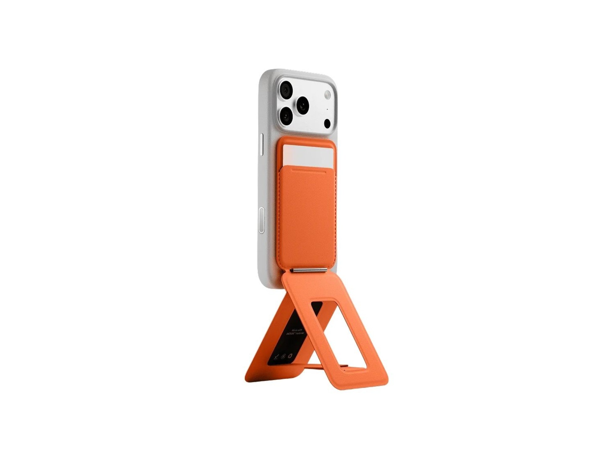 Carteira magnética e suporte para celular Moft Movas Snap Tripod MagSafe ao nascer do sol